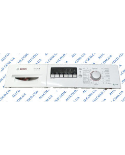 Electronic control module for washing machine Bosch Serie 4 with front panel and wiring