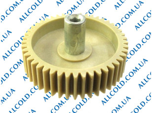 Шестерня для м'ясорубки Moulinex з мет. шток/ шестигранник зміщений D82mm (G044)