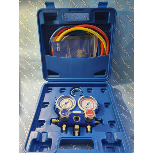 Pressure gauge. (suitcase) two-valve manifold VALUE VMG-2 R600-B