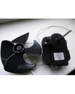 Вентилятор обдування no frost FR-31 Whirlpool з крильчаткою 100мм (вал довжина 30 мм, діам 3,1мм) аналог коричн.