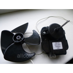 Вентилятор обдування no frost FR-31 Whirlpool з крильчаткою 100мм (вал довжина 30 мм, діам 3,1мм) аналог коричн.