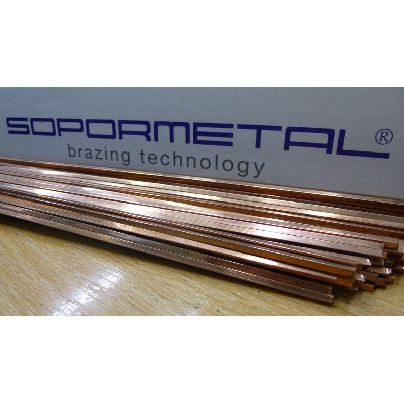 Припой меднофосфорный SOPORMETAL (Португалия) 0% 2Х2Х500мм, 1кг