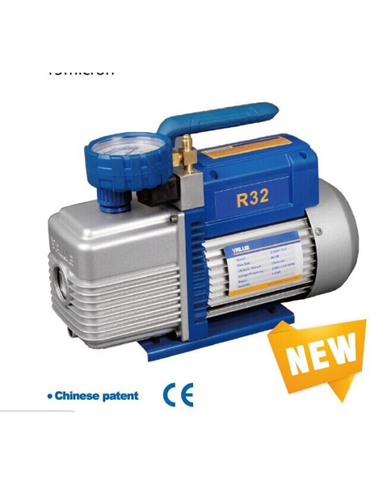 Vacuum pump VALUE NEW VI 260-R32 (2x steps 142 l/min) with manometer horizon 15 microns 2*10-1Pa