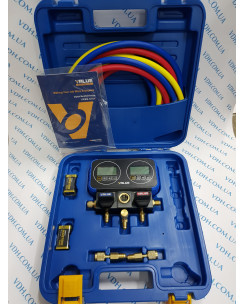 NEW 2019 Manometer. double-valve manifold VALUE NAVTEK VRM2-0101 (electronic pressure gauges) R 22,134a,1234,290,404a,407c,410a,32,507