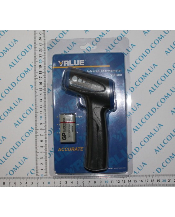 Термометр пірометр інфрачервоний+лазер VALUE VIT 300 (-18 С /280С)
