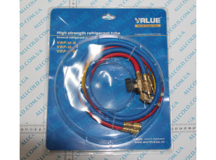 Заправний шланг VALUE R 22 -0,9м з краном Комплект 3 шт