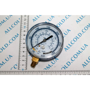  Pressure gauge VALUE AL low pressure . Blue . R410. Diameter 80 mm