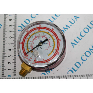 Pressure gauge. VALUE CBH high pressure . Red . R 22,134,410,407 Diameter 68 mm