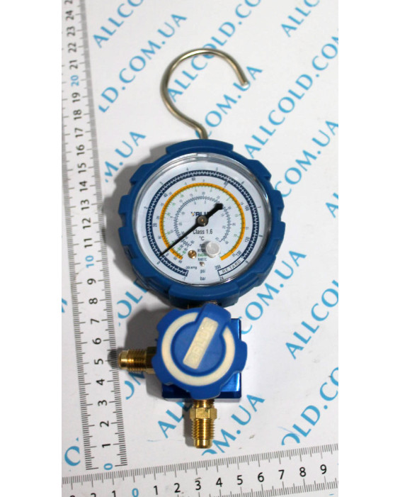 Pressure gauge. single-valve manifold VALUE VMG -1-UL Type2 (R 410,407,22,134) blue +